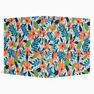 Nature Colorful Flowers Cute 3 Ring Binder
