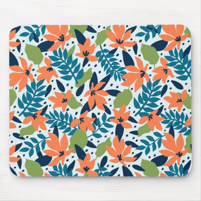 Nature Colorful Flowers Cute  Mouse Pad (Front)