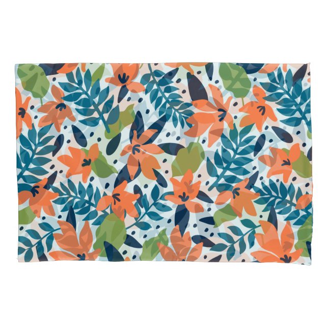 Nature Colorful Flowers Cute        Pillow Case (Front-Left)