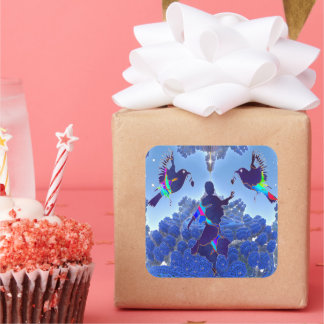 Nature Dance Poster Square Sticker