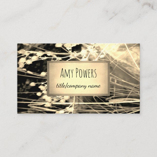 nature design custom business card double sided (Front)