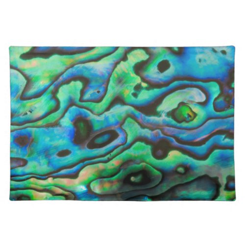 Nature design paua abalone shell cloth placemat