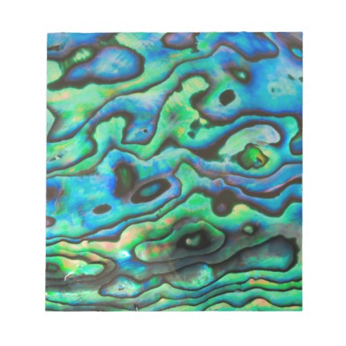 Nature design paua abalone shell notepad