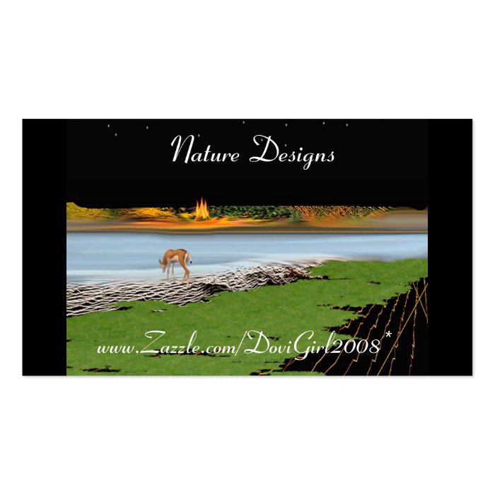 Nature Designs Profile Card Business Card Template