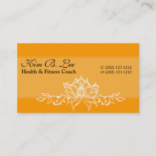 Nature Designs White Lotus  Bold Elegant Business Card
