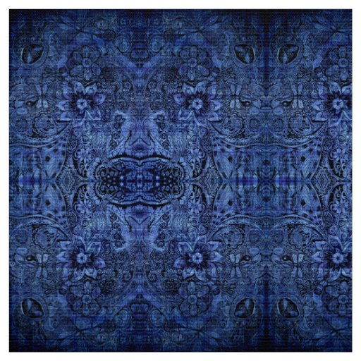 Nature Doodle Kaleidoscope Fabric