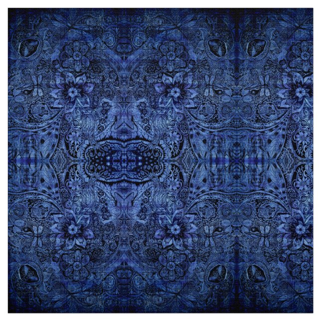 Nature Doodle Kaleidoscope Fabric (Swatch)