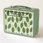 Nature Drawing I Custom Name Metal Lunch Box