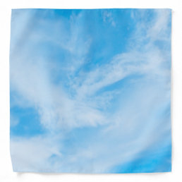 Nature Elegant Template Blue Sky White Clouds Bandana