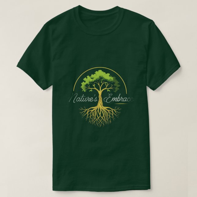 Nature Embrace T-Shirt – Eco-Inspired Graphic (Design Front)