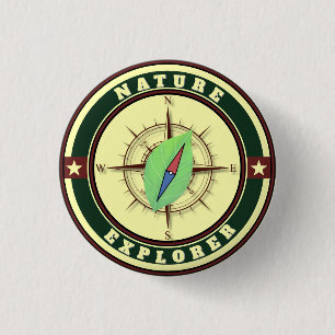 Nature Explorer Badge Kids Outdoor Award Button