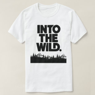 Nature Explorer Minimal Mountain Graphic Design T-Shirt