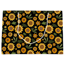 Nature Fall Sunflower Large Gift Bag