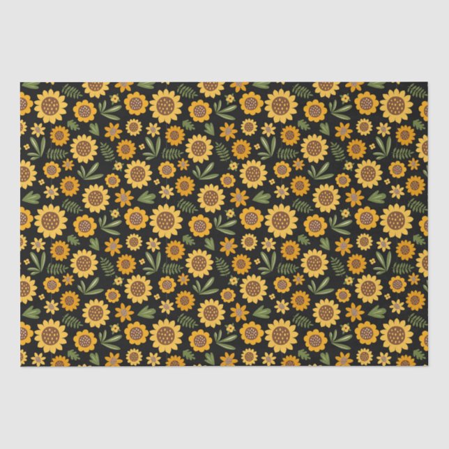 Nature Fall Sunflower Tissue Paper (Front)