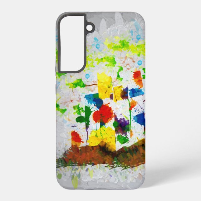 "Nature Fantasy Trees" Samsung Galaxy Case (Back)