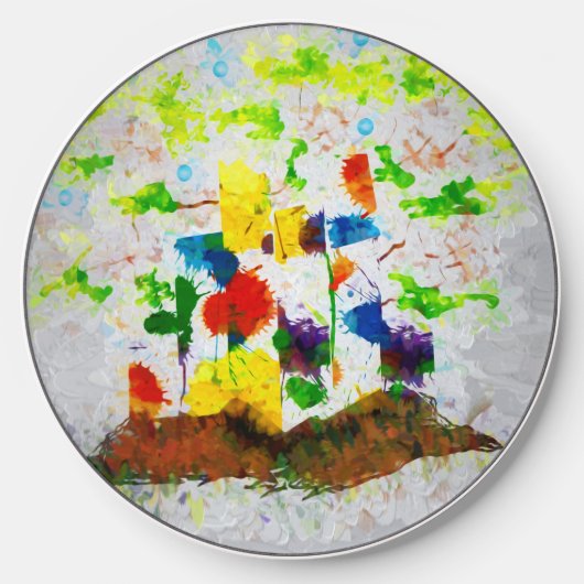 "Nature Fantasy Trees" Wireless Charger (Front)