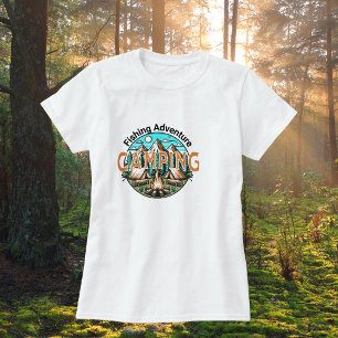 NATURE Fishing/Camping Adventure Ladies T-Shirt