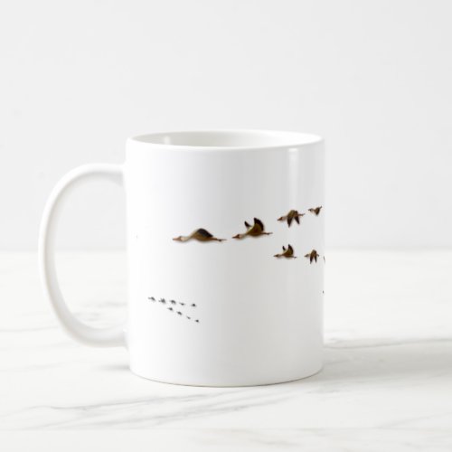 Nature  Flock of Geese Migrating Coffee Mug