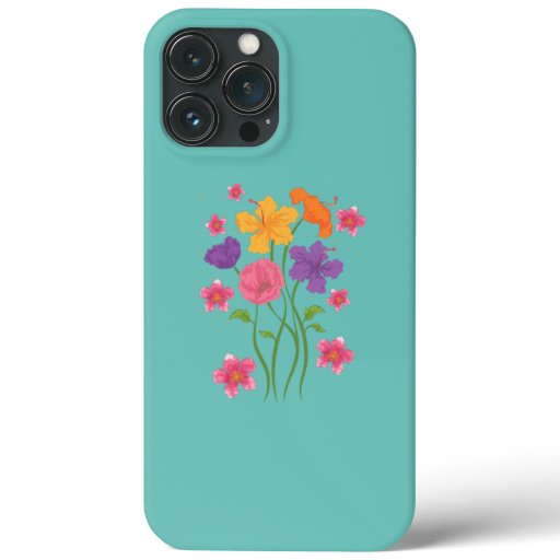 Nature Flower Blossoms Botany Garden Wildflower iPhone 13 Pro Max Case