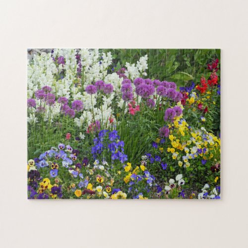 Nature Flower Garden Colorful Photo Jigsaw Puzzle