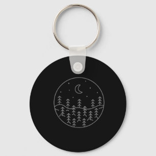 Nature Forest Camping Hiking Camper Hiker Outdoor Keychain