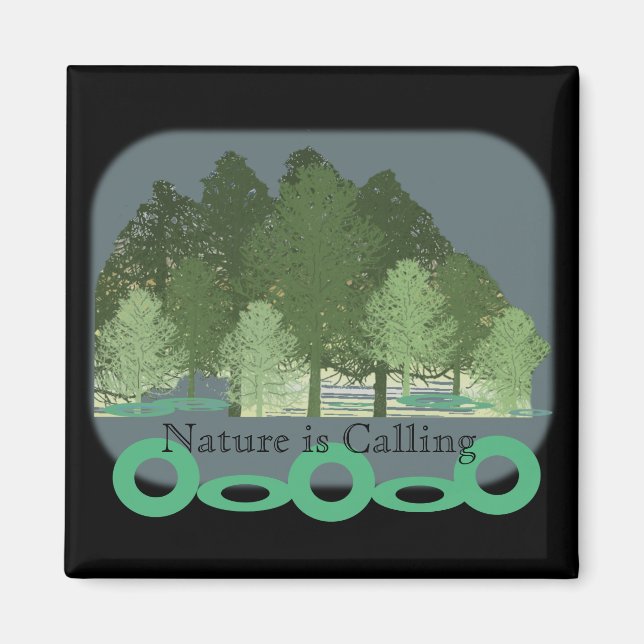 Nature Forest of Trees Magnet (Front)