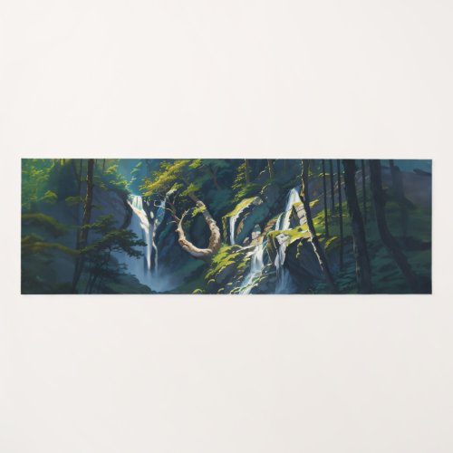 Nature Forest YOGA Hidden Text Meditation Teacher Yoga Mat