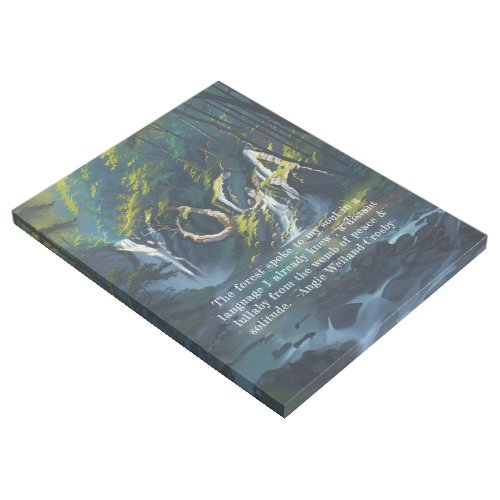 Nature Forest YOGA Hidden Text Reiki Master Quotes Gallery Wrap