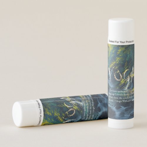 Nature Forest YOGA Hidden Text Reiki Master Quotes Lip Balm