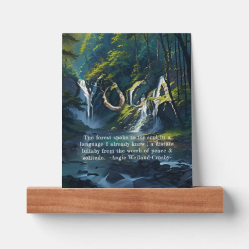 Nature Forest YOGA Hidden Text Reiki Master Quotes Picture Ledge