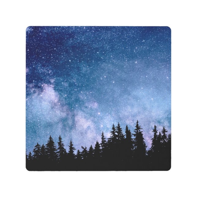 Nature Galaxy Night Sky Stars Celestial Universe Metal Print (Front)