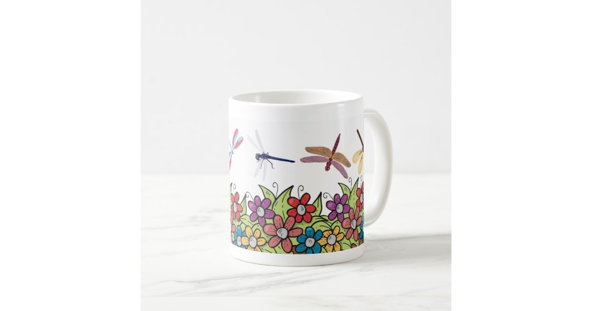 Dragonfly Mug Coffee Cup Nature Lover Coffee Mug Dishwasher Safe