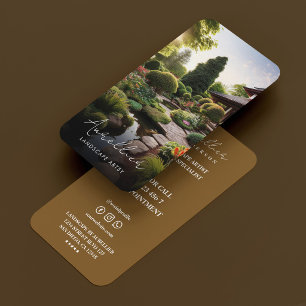 Nature Garden Specialist Brown Landscape Artist Business Card