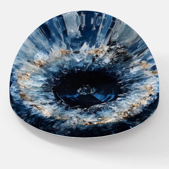 Nature Gem Sapphire Pattern Paperweight (Angled)