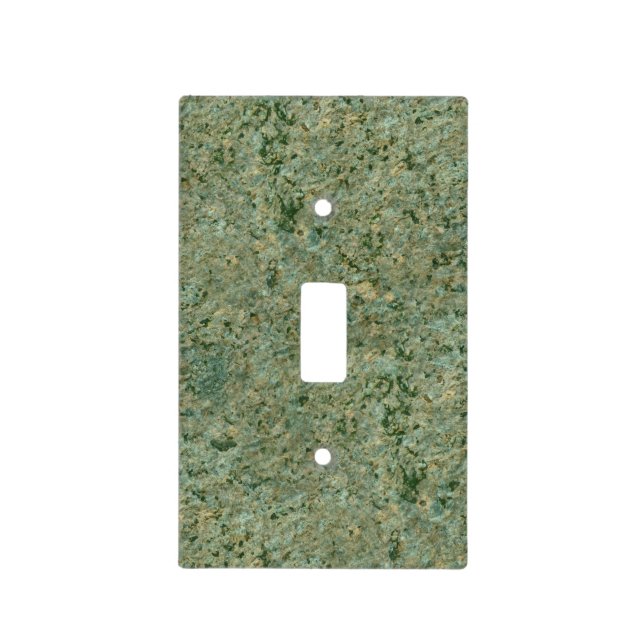 Nature Geology Green Rock Texture Light Switch Cover (Front)