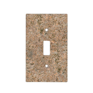 Nature Geology Neutral Rock Texture Light Switch Cover