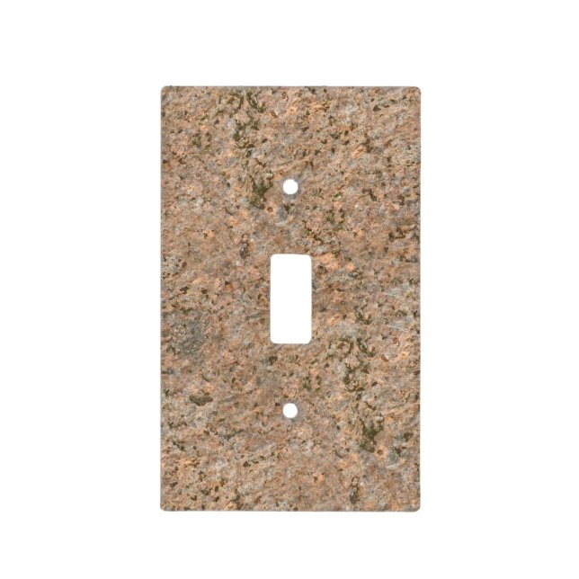 Nature Geology Neutral Rock Texture Light Switch Cover (Front)