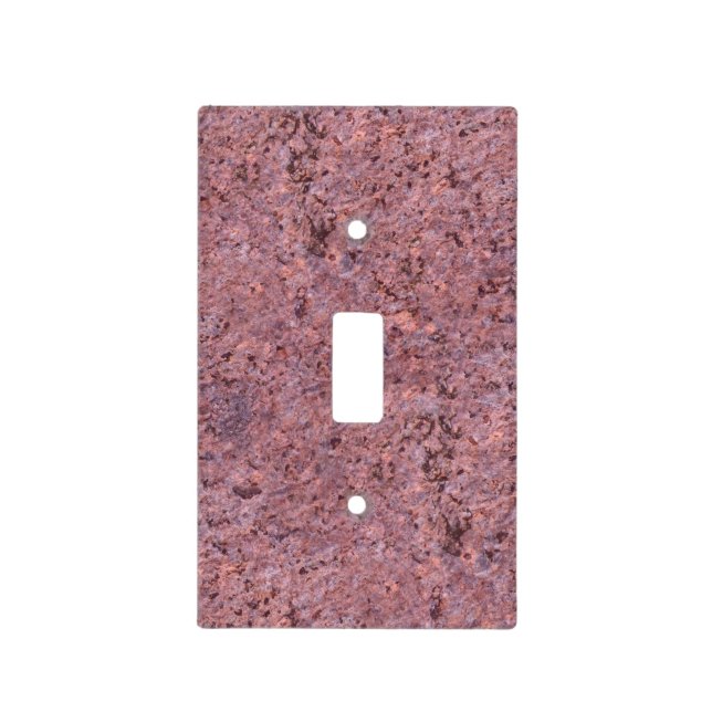 Nature Geology Pink Rock Texture Light Switch Cover (Front)