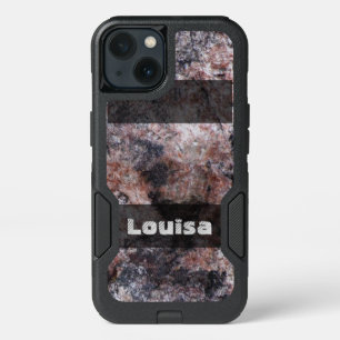 Nature Geology Pinkish Rock Texture any Text iPhone 13 Case