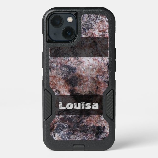 Nature Geology Pinkish Rock Texture any Text Otterbox iPhone Case (Back)