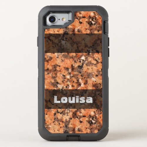 Nature Geology Spotted Rock Texture any Text OtterBox Defender iPhone SE87 Case