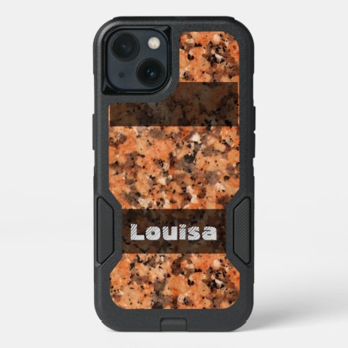 Nature Geology Spotted Rock Texture any Text iPhone 13 Case