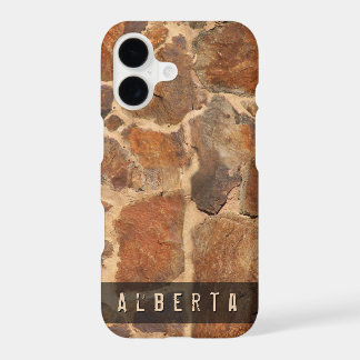 Nature Geology Stone Wall Structure Custom Name iPhone 17 Case