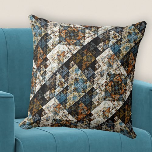 Nature Geometric Abstract Pattern Pillow