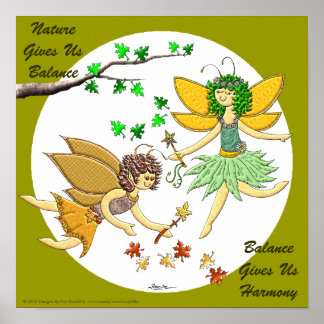 Nature Gives Us Balance Poster