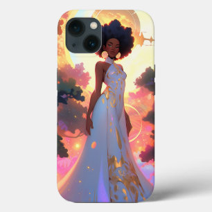 Nature Goddess African American Fantasy Art iPhone 13 Case