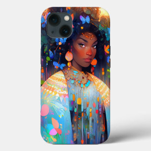 Nature Goddess African American Fantasy Art iPhone 13 Case