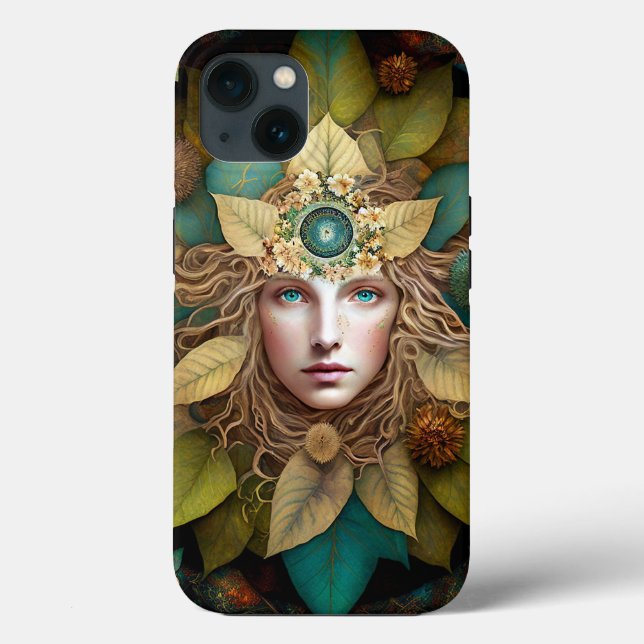 Nature Goddess Mandala Case-Mate iPhone Case (Back)