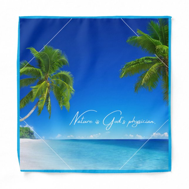 Nature God's Physician Beach & Sand       Bandana (Front)