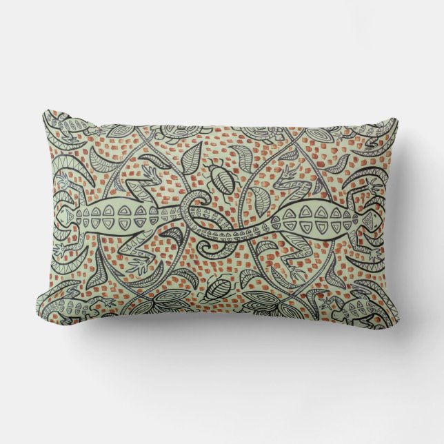 Nature Graphic Lumbar Pillow, zipperless Lumbar Pillow (Front)